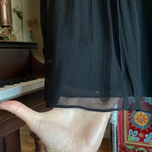 DVF black chiffon silk blouse - Picture 12 of 17